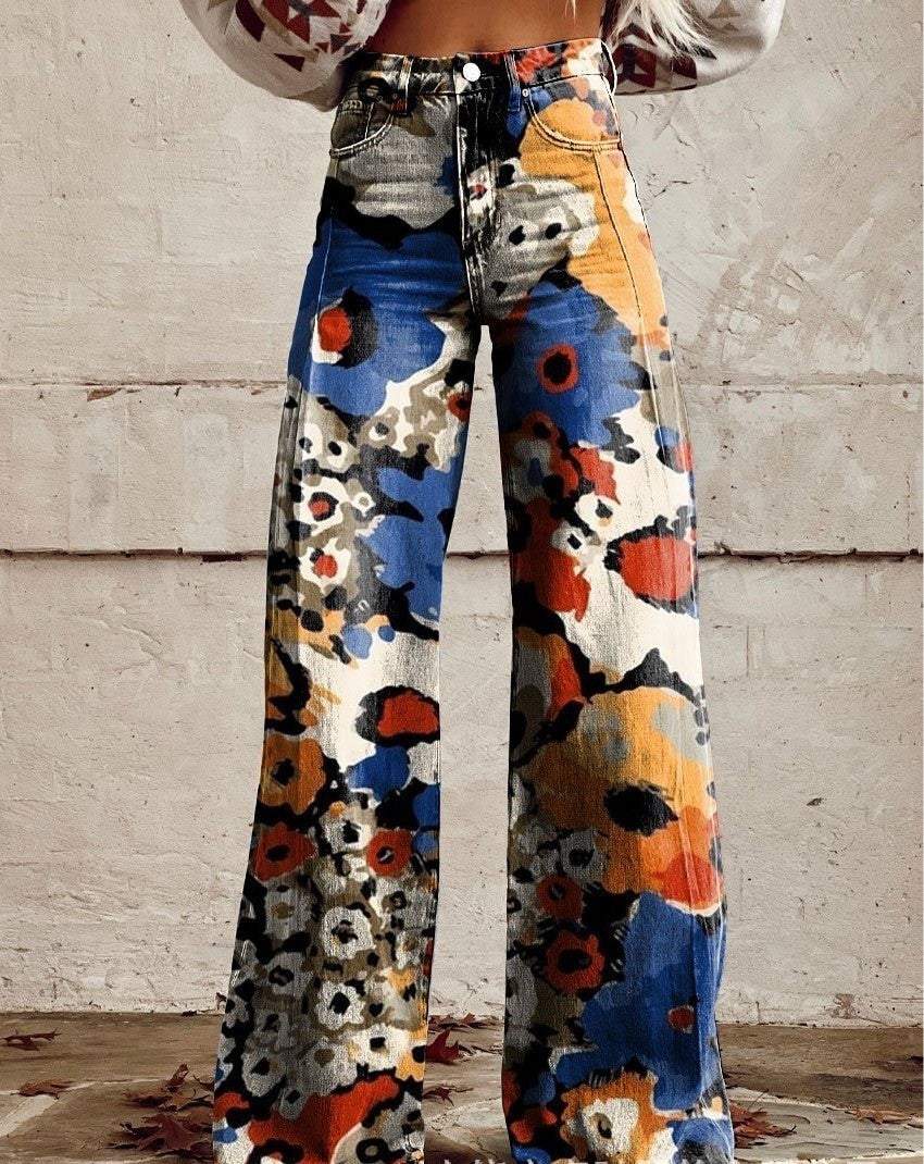 Hot Selling Plus Size Women's Casual Pants Thin Imitation Jeans