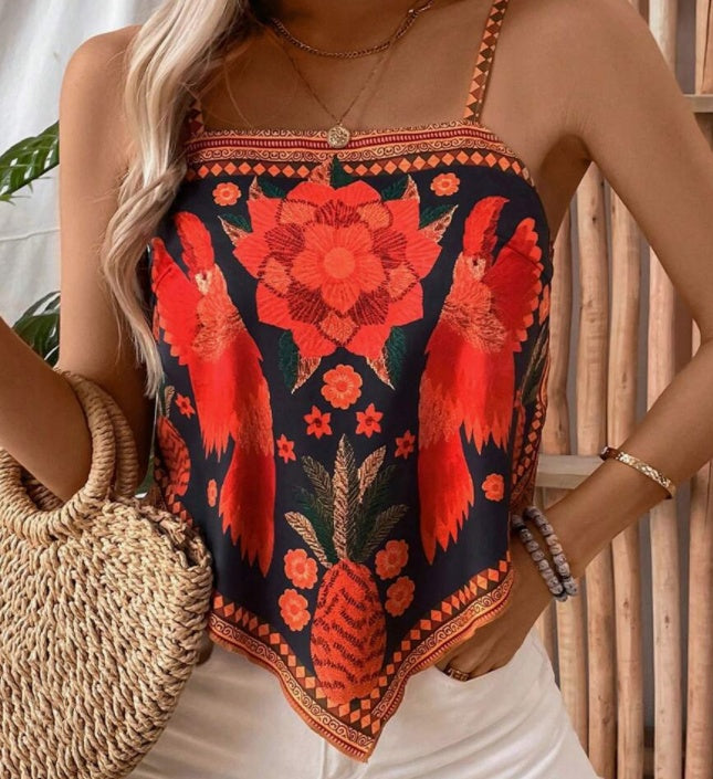 Printed Green Plant Positioning Vest