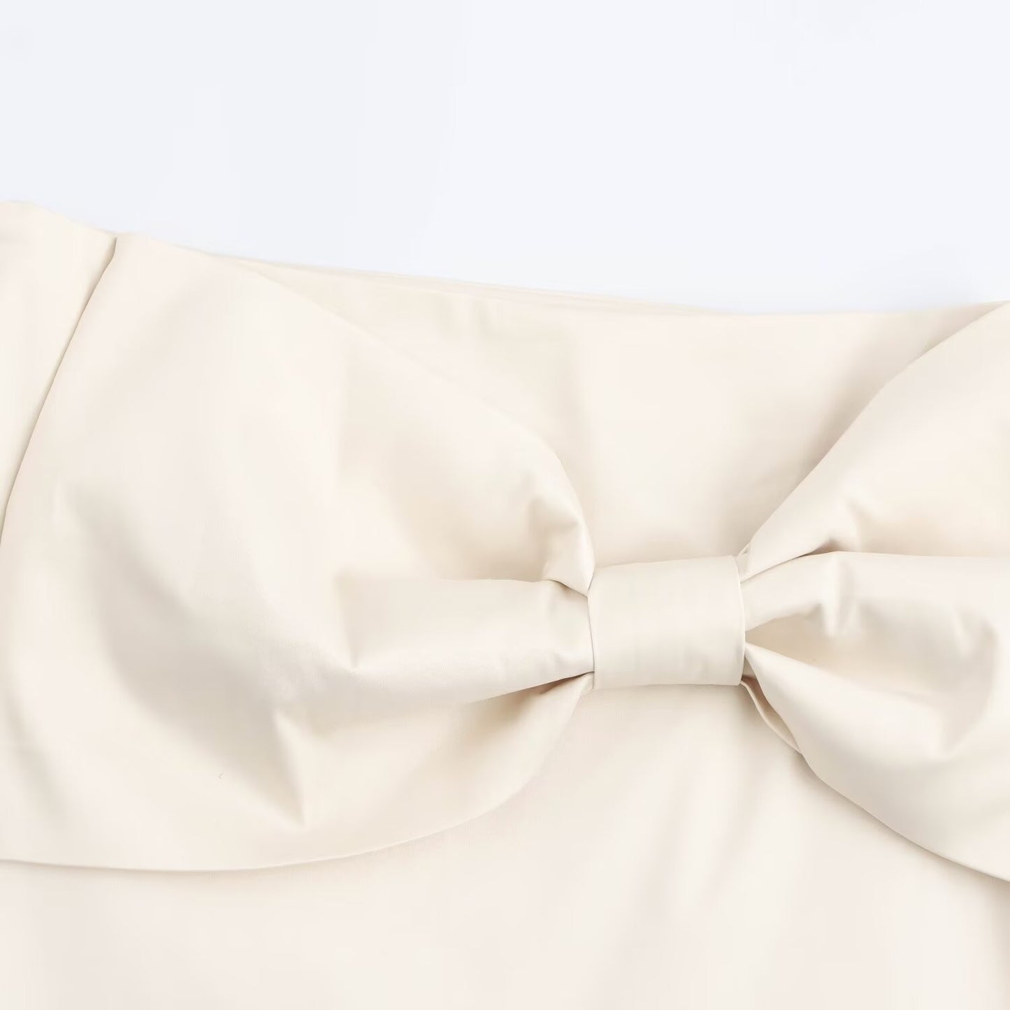 European And American Autumn New Fashion All-matching Bowknot Decoration Mini Skirt