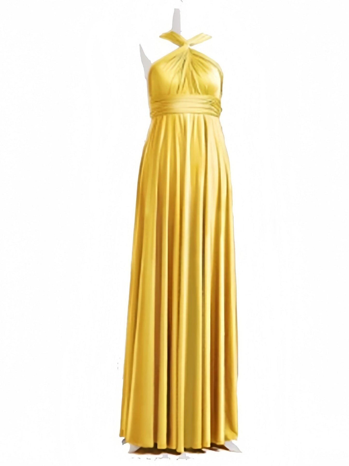 Cross Exposed Back Bandage Dress Long For Women