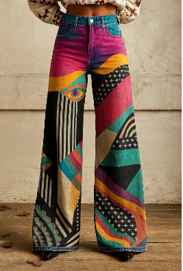 Hot Selling Plus Size Women's Casual Pants Thin Imitation Jeans