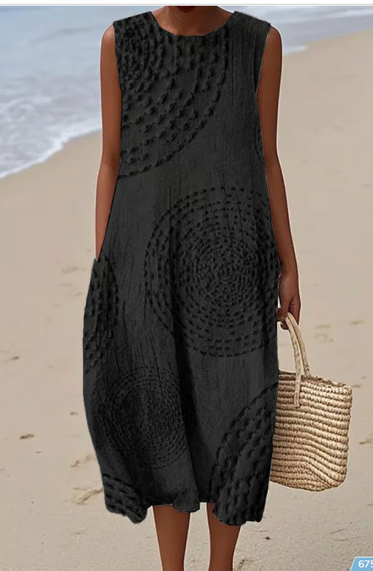 Women's Fashionable Loose All-match 3D Printing Dress