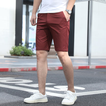 All-matching Loose Elastic Men's Fifth Pants