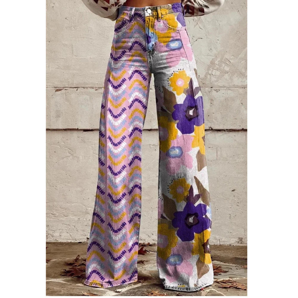 Hot Selling Plus Size Women's Casual Pants Thin Imitation Jeans