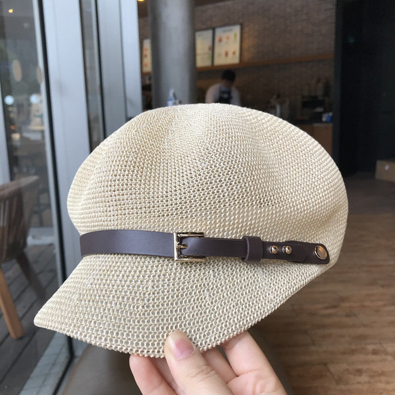New Sunshade Sunscreen All-match Octagonal Hat Female Korean Version All-match Duck Tongue Beach