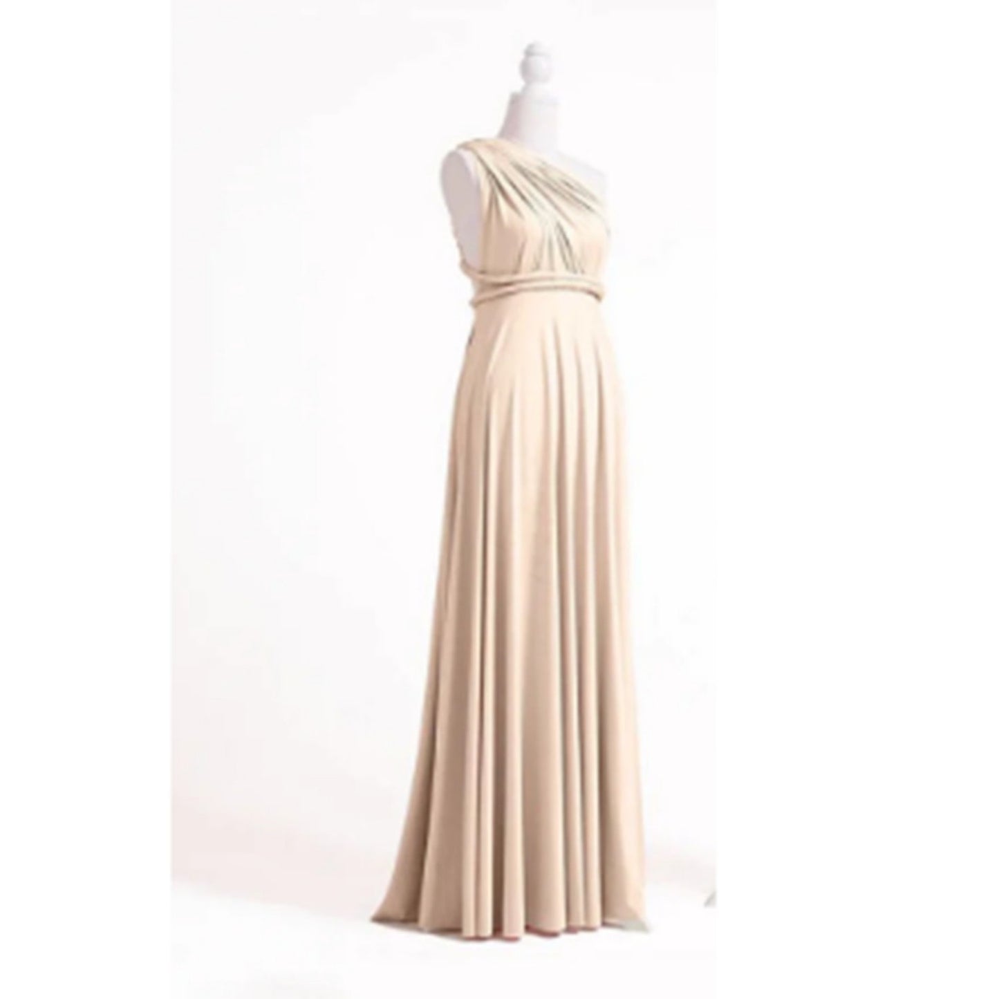 Cross Exposed Back Bandage Dress Long For Women