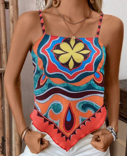 Printed Green Plant Positioning Vest