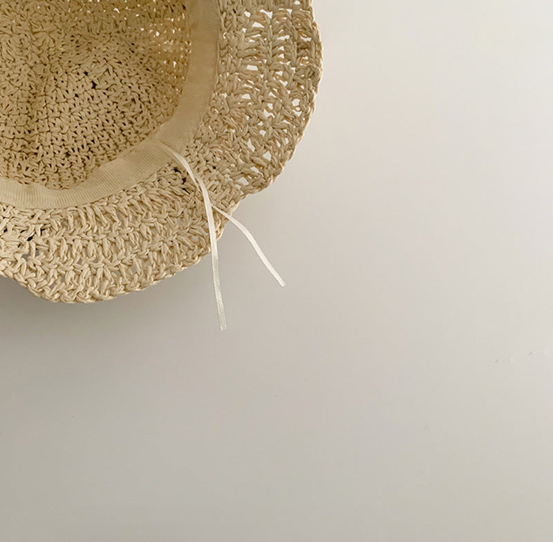 Children's Cute Straw Woven Sunshade Hat