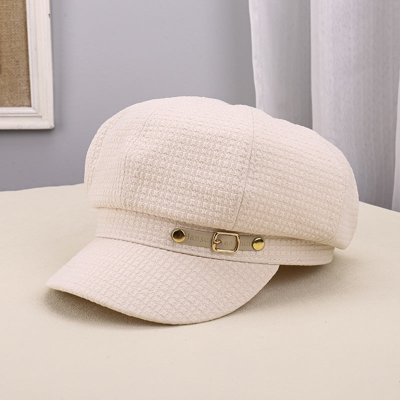Women's Outdoor Warm Sunshade Pleated Octagonal Hat