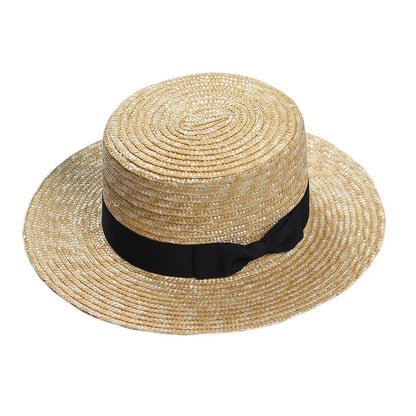 Women's Natural Fine Straw Straw Hat Handwoven
